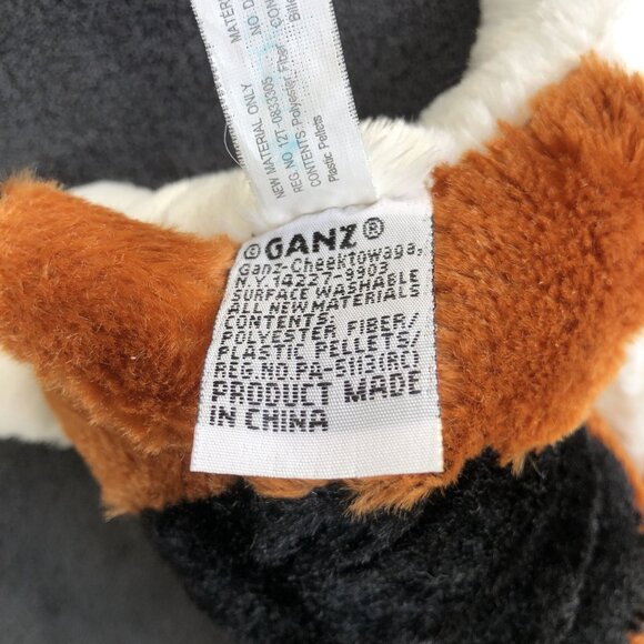 Gantz Webkins Beagle Plush HM141 Black Brown White Stuffed 2007 NO CODE - Picture 6 of 8